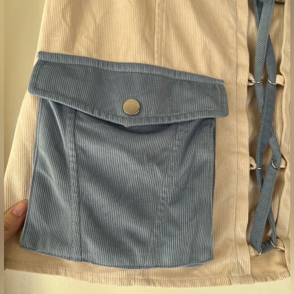 SHEIN skirt, size L, corduroy style with pockets - Picture 3 of 10